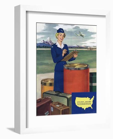 Airlines, USA-null-Framed Giclee Print