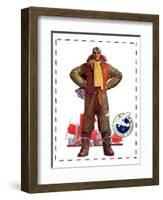 "Airmail Pilot,"December 8, 1934-John E. Sheridan-Framed Giclee Print