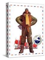 "Airmail Pilot,"December 8, 1934-John E. Sheridan-Stretched Canvas