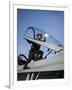 Airman Cleans the Canopy of an F-A-18C Hornet-null-Framed Photographic Print