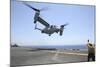 Airman Directs the Take-Off an MV-22 Osprey-null-Mounted Photographic Print