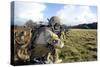 Airman Sets Up a Perimeter Defense at the Stanford Training Area, England-null-Stretched Canvas