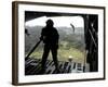 Airman Watches a Practice Bundle Fall from a C-17 Globemaster Iii-Stocktrek Images-Framed Photographic Print