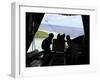 Airmen Push Out a Pallet of Donated Goods from a C-130 Hercules-Stocktrek Images-Framed Photographic Print