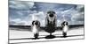 Airplaine taking off in a blue sky-Gasoline Images-Mounted Art Print