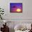 Airplane at Sunset-Mitch Diamond-Framed Stretched Canvas displayed on a wall