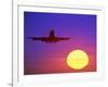 Airplane at Sunset-Mitch Diamond-Framed Photographic Print