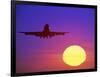 Airplane at Sunset-Mitch Diamond-Framed Photographic Print