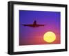 Airplane at Sunset-Mitch Diamond-Framed Photographic Print