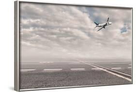 Airplane At The Airport-xavigm-Framed Photographic Print