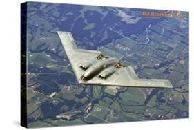 Airplane B2 Bomber Spirit-null-Stretched Canvas