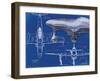 Airplane Blueprint 2-Carole Stevens-Framed Art Print