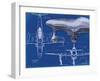 Airplane Blueprint 2-Carole Stevens-Framed Art Print