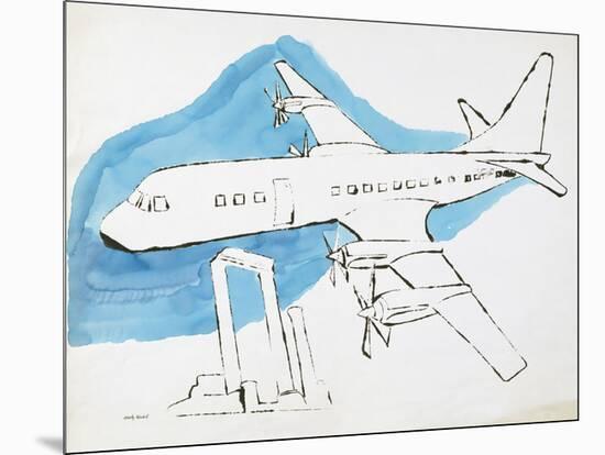 Airplane, C. 1959-Andy Warhol-Mounted Giclee Print