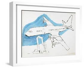 Airplane, c. 1959-Andy Warhol-Framed Art Print