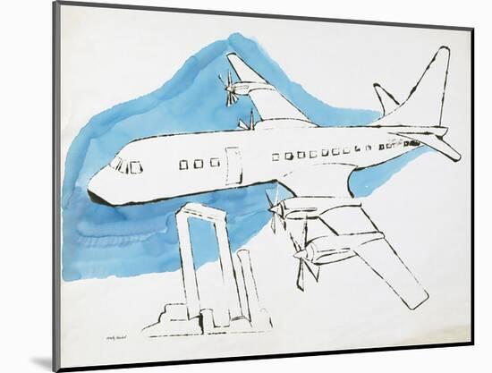 Airplane, c. 1959-Andy Warhol-Mounted Art Print