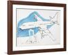 Airplane, c. 1959-Andy Warhol-Framed Art Print