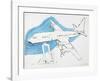 Airplane, c. 1959-Andy Warhol-Framed Art Print