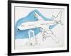 Airplane, c. 1959-Andy Warhol-Framed Art Print