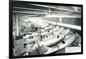 Airplane Factory-null-Framed Art Print