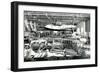 Airplane Factory-null-Framed Art Print