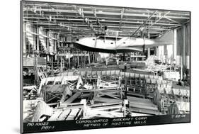 Airplane Factory-null-Mounted Art Print