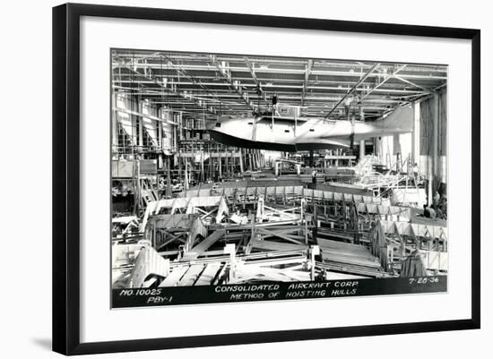 Airplane Factory-null-Framed Art Print