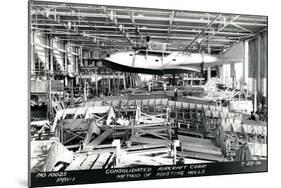 Airplane Factory-null-Mounted Art Print