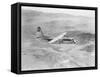 Airplane Flying over Landscape-null-Framed Stretched Canvas