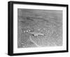 Airplane Flying over Los Angeles-null-Framed Photographic Print
