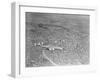 Airplane Flying over Los Angeles-null-Framed Photographic Print