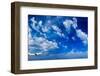 Airplane in the Sky Passenger Airliner Aircraft-Netfalls-Framed Photographic Print