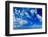 Airplane in the Sky Passenger Airliner Aircraft-Netfalls-Framed Photographic Print