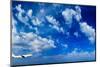 Airplane in the Sky Passenger Airliner Aircraft-Netfalls-Mounted Photographic Print