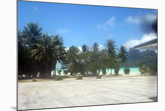 Airplane in Tropical Island-XavierMarchant-Mounted Photographic Print