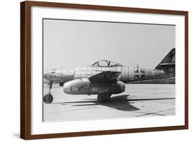 Airplane on Runway-null-Framed Photographic Print