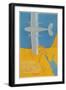 Airplane over Egypt-null-Framed Premium Giclee Print