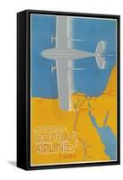 Airplane over Egypt-null-Framed Stretched Canvas