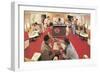 Airplane Party Lounge-null-Framed Art Print