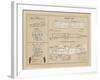 Airplane Plan-The Vintage Collection-Framed Giclee Print