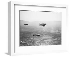 Airplane Refueling in Midair-null-Framed Photographic Print