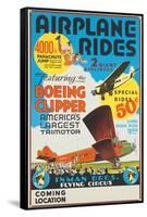 "Airplane Rides: Featuring the Boeing Clipper, America's Largest Trimotor", 1929-null-Framed Stretched Canvas