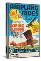 "Airplane Rides: Featuring the Boeing Clipper, America's Largest Trimotor", 1929-null-Stretched Canvas