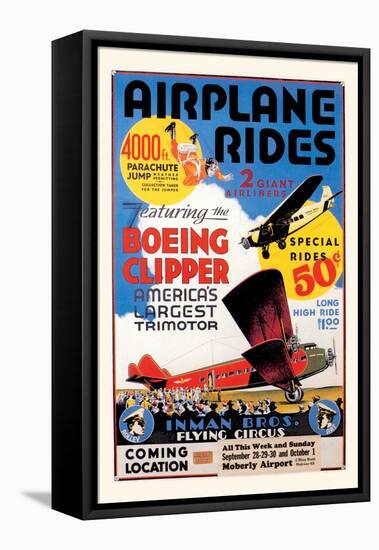 Airplane Rides: Inman Bros. Flying Circus-null-Framed Stretched Canvas