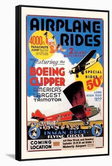 Airplane Rides: Inman Bros. Flying Circus-null-Framed Stretched Canvas
