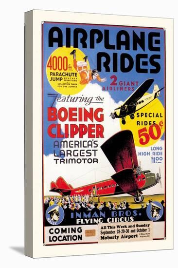 Airplane Rides: Inman Bros. Flying Circus-null-Stretched Canvas