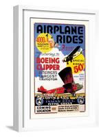 Airplane Rides: Inman Bros. Flying Circus-null-Framed Art Print