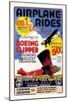 Airplane Rides: Inman Bros. Flying Circus-null-Mounted Art Print