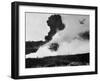 Airplane Shooting at a Tank-null-Framed Photographic Print