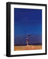 "Airplane Takeoff," April 6, 1940-Charles De Soria-Framed Giclee Print